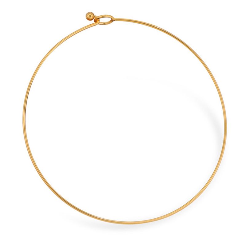 Collier en acier inoxydable 304 prêt à l'emploi pour hommes et femmes, collier rond fait à la main, bijoux DIY, peut être ouvert, 43 cm (16 7/8") de long,_voghion.com