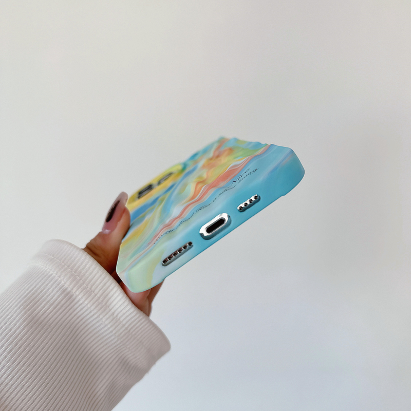 Mobiltelefon tok maszatolós sorozatú vízmatricák, iPhone 15-höz, Apple 14Promax Skin Feel 13-hoz, határokon átnyúló nagykereskedelem_voghion.com
