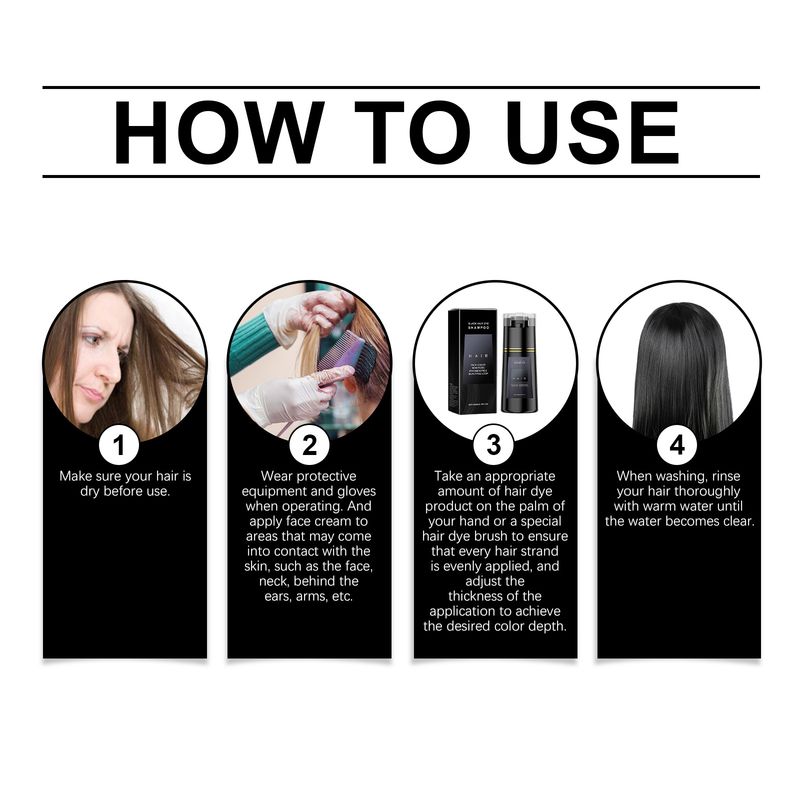 Shampoo Plant Extract DIY Gentle Easy Coloring Cleansing Nourishing Smooth Shiny Hair Care_voghion.com