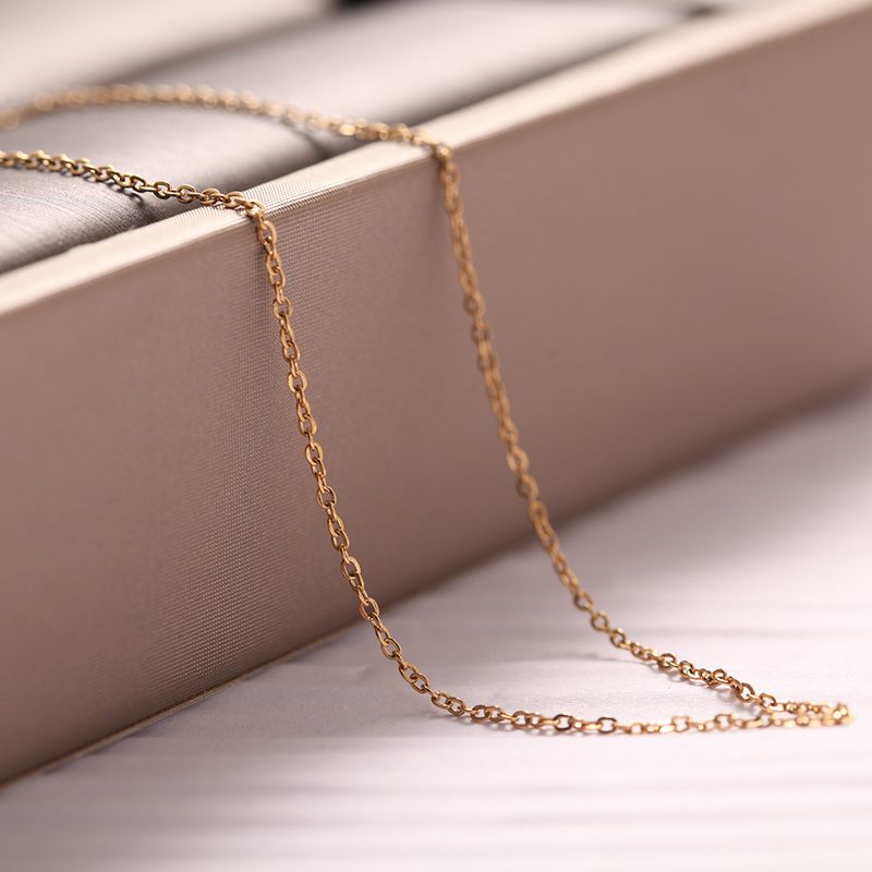 2025 New Arrivals Stainless Steel Gold Chain Necklace for Women Long Choker Men Collar Neck Lace Diy Pendant Sier Color Cord Lobster Clasp_voghion.com