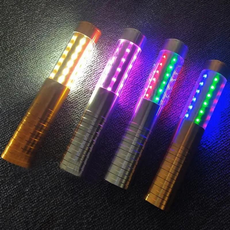 Bastone stroboscopico a LED per servizio di bottiglie, luci scintillanti, luci da ballo portatili, luci lampeggianti, bastoni per champagne, bar e discoteche_voghion.com