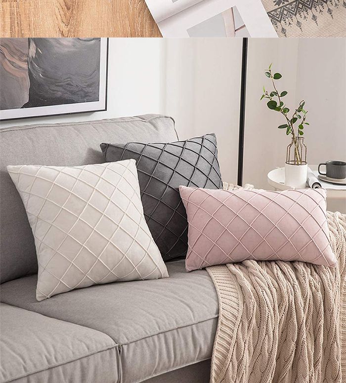 Cushion Cover 30x50cm Velvet Pillow Case For Couch Sofa Home Decorative Pillows Cover Nordic Style_voghion.com