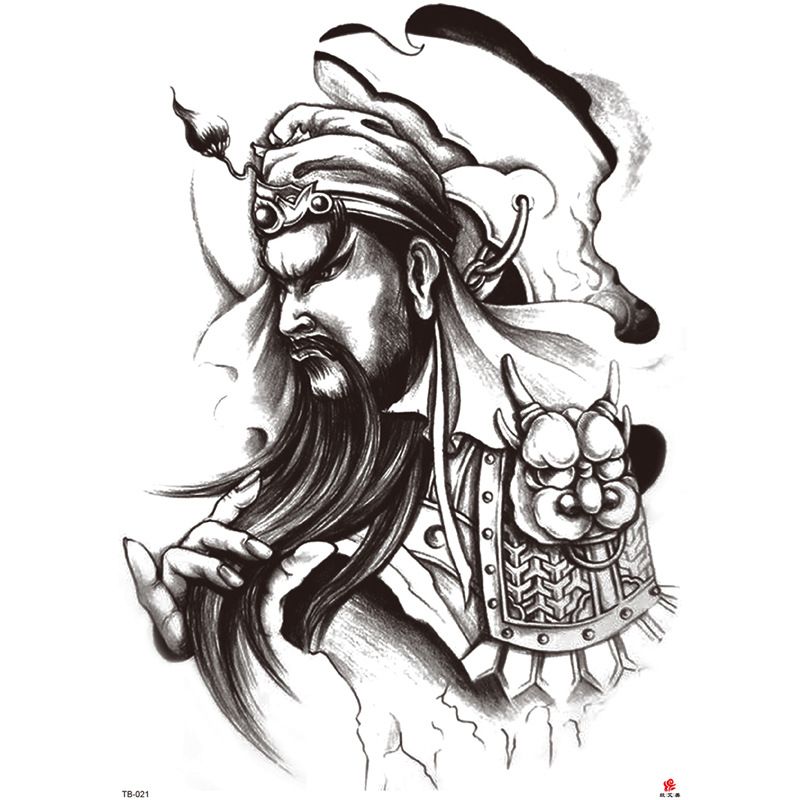 Full Waterproof Large Back Tattoo Sticker_voghion.com