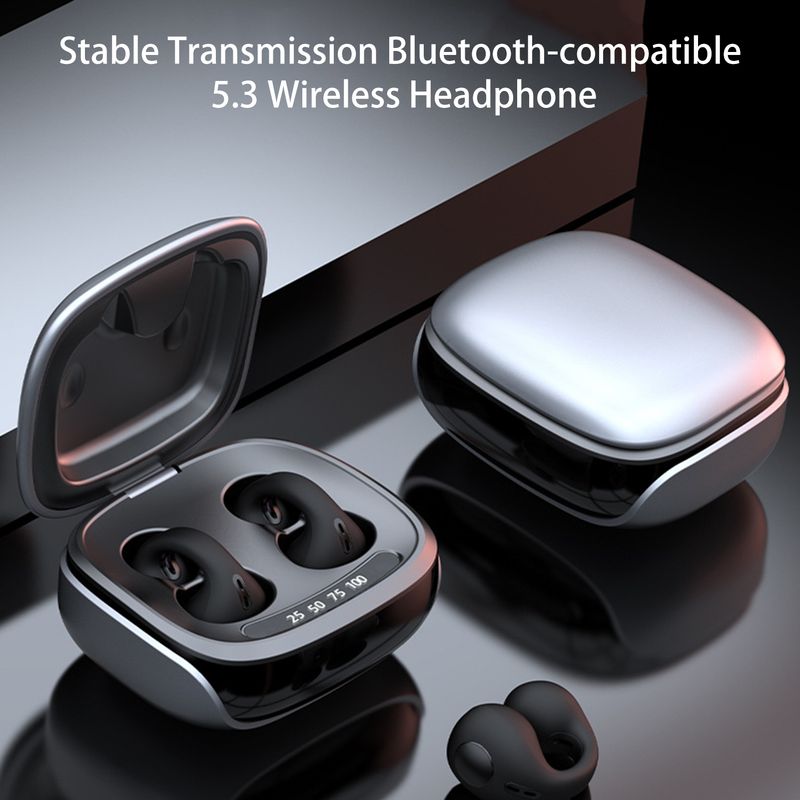 JX80 Langattomat Kuulokkeet HiFi Stereo Surround Luujohteella LED Digitaalinen Näyttö Bluetooth 5.3 Ääniavustajalla Korvaklipsi Kuulokkeet Päivittäiseen Käyttöön_voghion.com