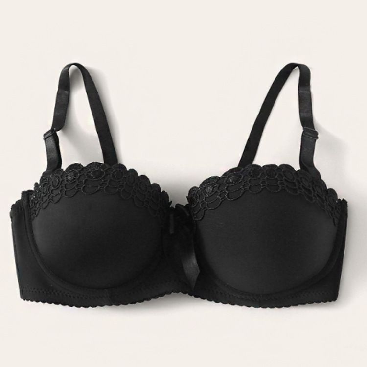 Girls Bra Embroidered Butterfly Steel Ring Underwear Non-slip Fashion Ladies Sexy Big Breast Small Bra_voghion.com
