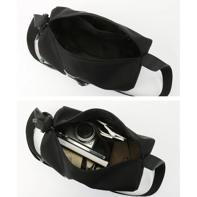 2024 New Casual Shoulder Women's Oxford Cloth Large Capacity Lightweight Pillow Black Minimalist Printed Crossbody Bag_voghion.com
