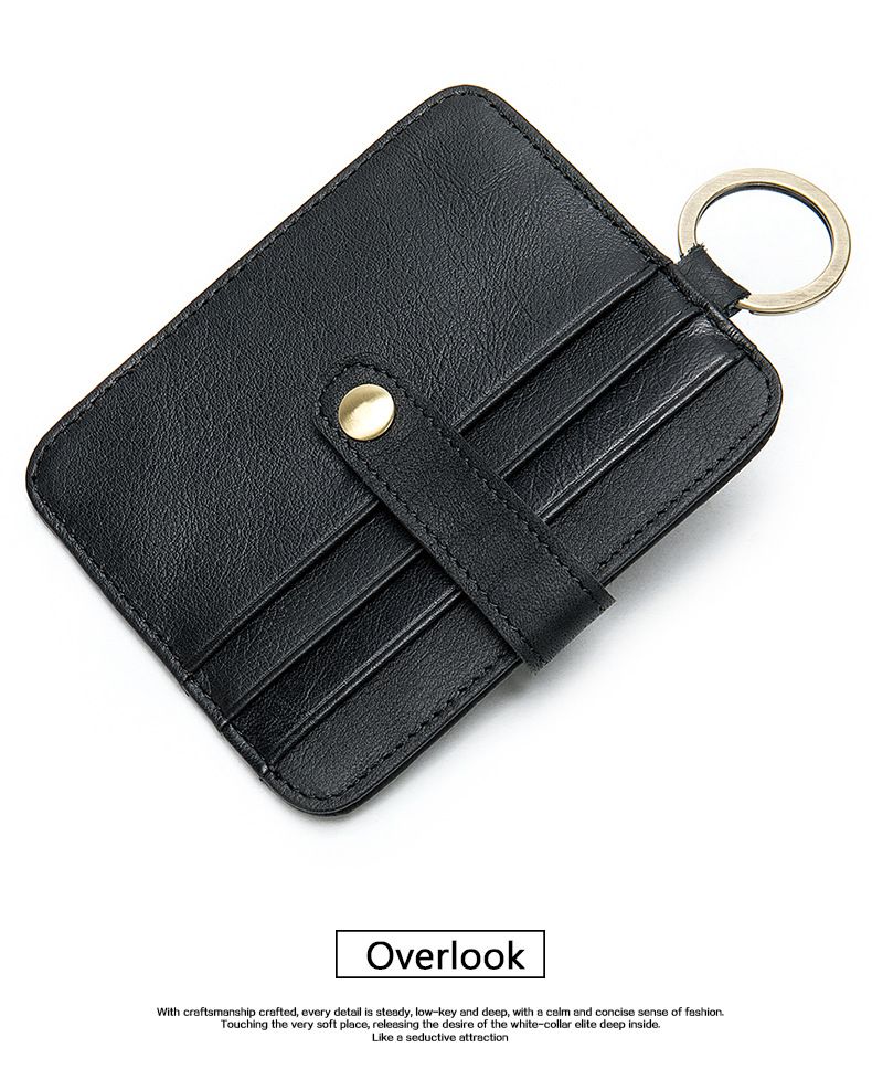 Genuine Leather Card Holder Casual Men's Multi Card Holder Thin Small Card Holder Bus Card Holder Card Holder_voghion.com