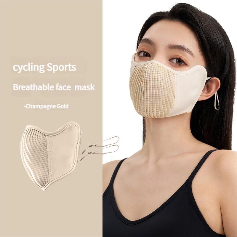 Maschera da ciclismo per uomo e donna, protezione solare UV, adatta per bici da strada, alpinismo, maschera in seta ghiacciata, indossabile con occhiali_voghion.com