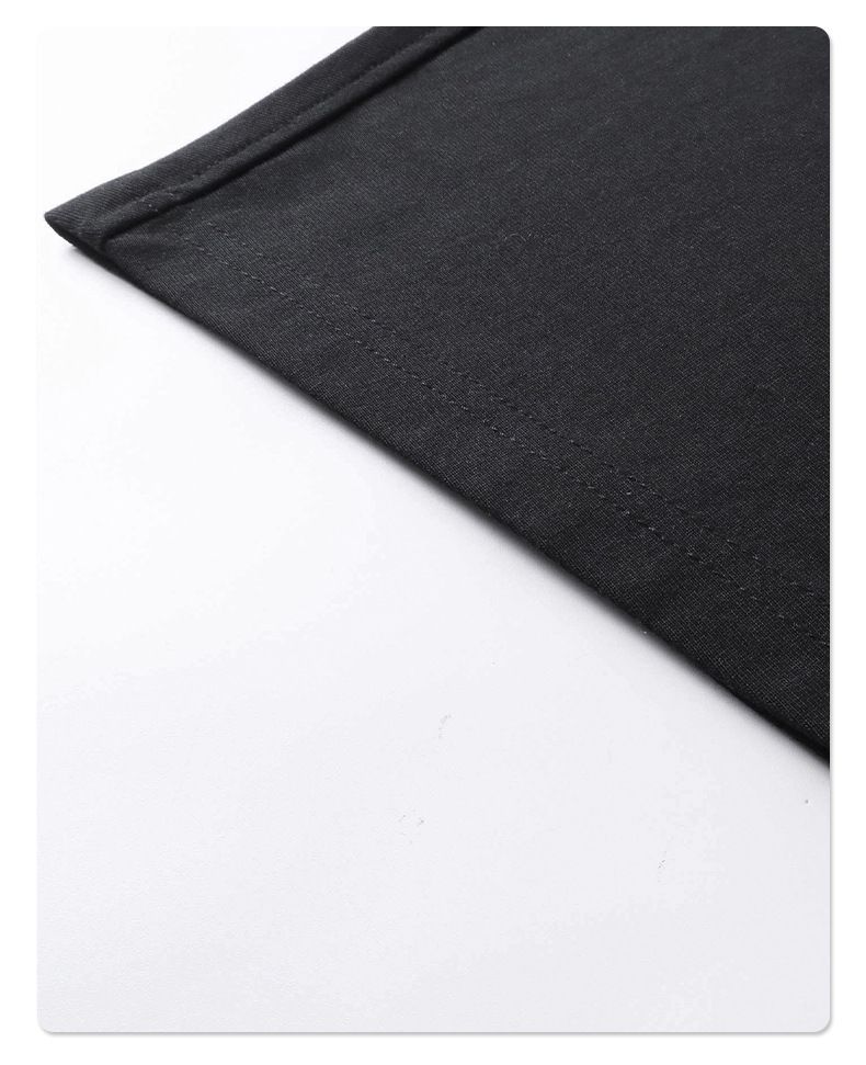 Große, kurze Version, lockeres Herren-Kurzarm-T-Shirt, nahtlos, große Herrenbekleidung_voghion.com