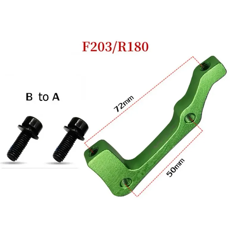 Vervang uw oude systeem met onze MTB-fiets schijfremklauwadapter postmontage voor 180/203 mm voor- en achterwiel_voghion.com