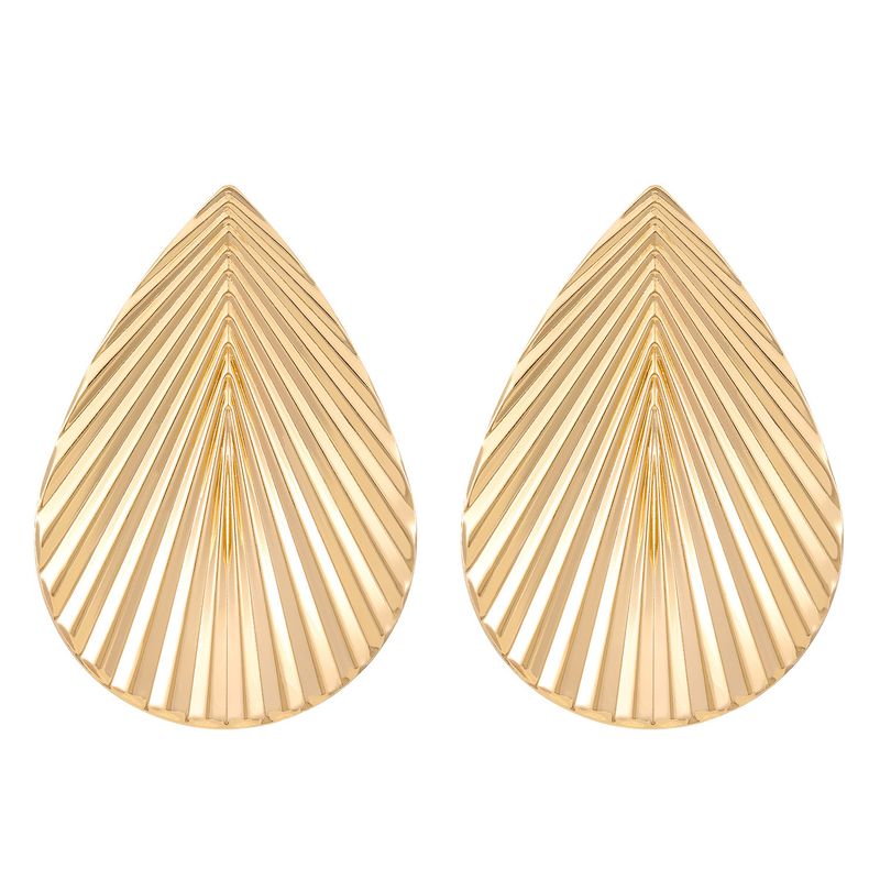 Individually Exaggerated Patterns, Pu Fan High-End Feeling, Leaf Texture Earrings, Female Earrings_voghion.com