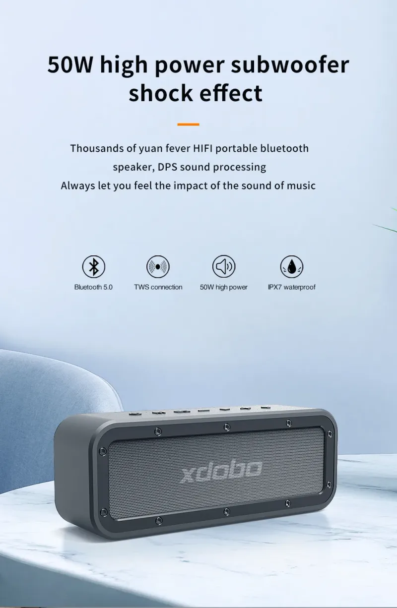 Xdobo Portable Wake 1983 Original Authentic Voice, Heavy Bass, Full Frequency At Will Switch High-quality DSP Chip TWS_voghion.com