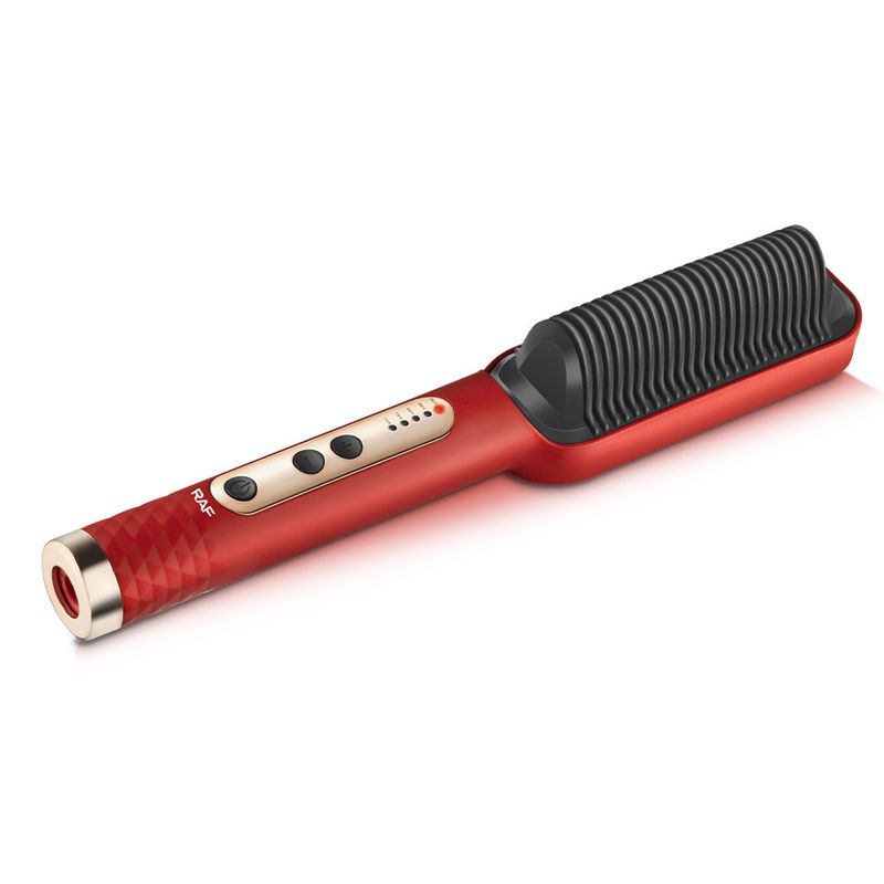 RAF Negative Ion Straightening Brush - No Damage Electric Hair Iron Easy To Use For Home_voghion.com