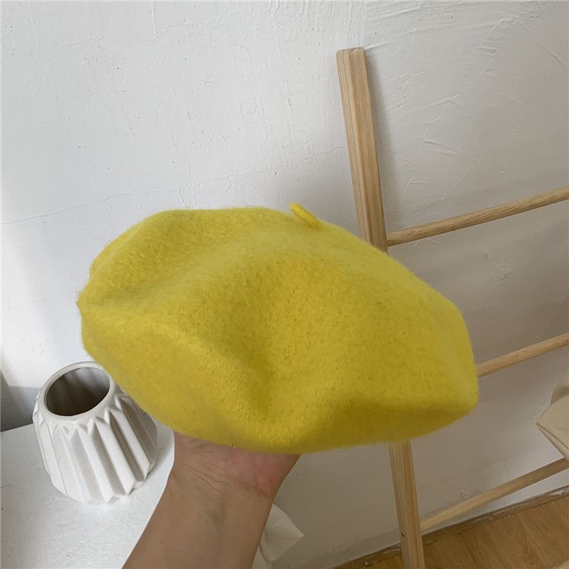 Neuheiten Elegante Wolle Künstler Maler Neue Winter Klassische Heiße Frauen Mädchen Weibliche Verdickte Woll Französisch Hut Baskenmütze Kappe Gorros_voghion.com