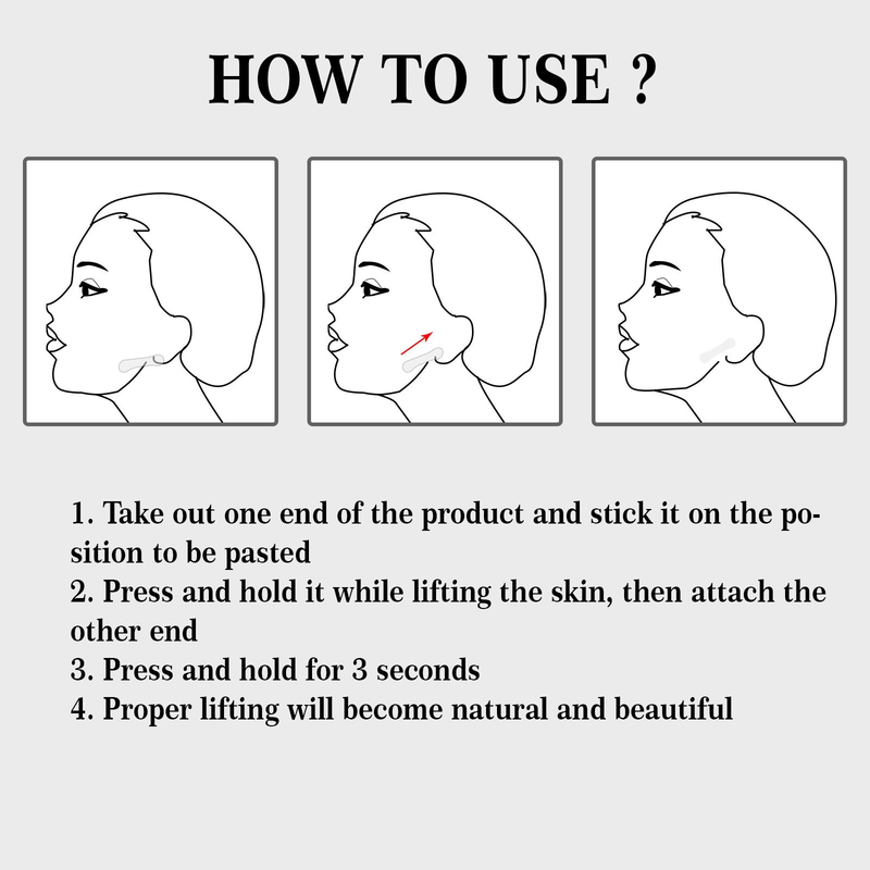 V-Shaped Lifting Invisible Face Fade Fine Lines Lift Firm Chin Muscle Shaping Shrink Patch_voghion.com