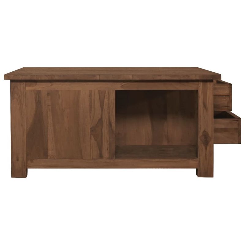 Coffee Table 26.8"x26.8"x13" Solid Teak Wood_voghion.com