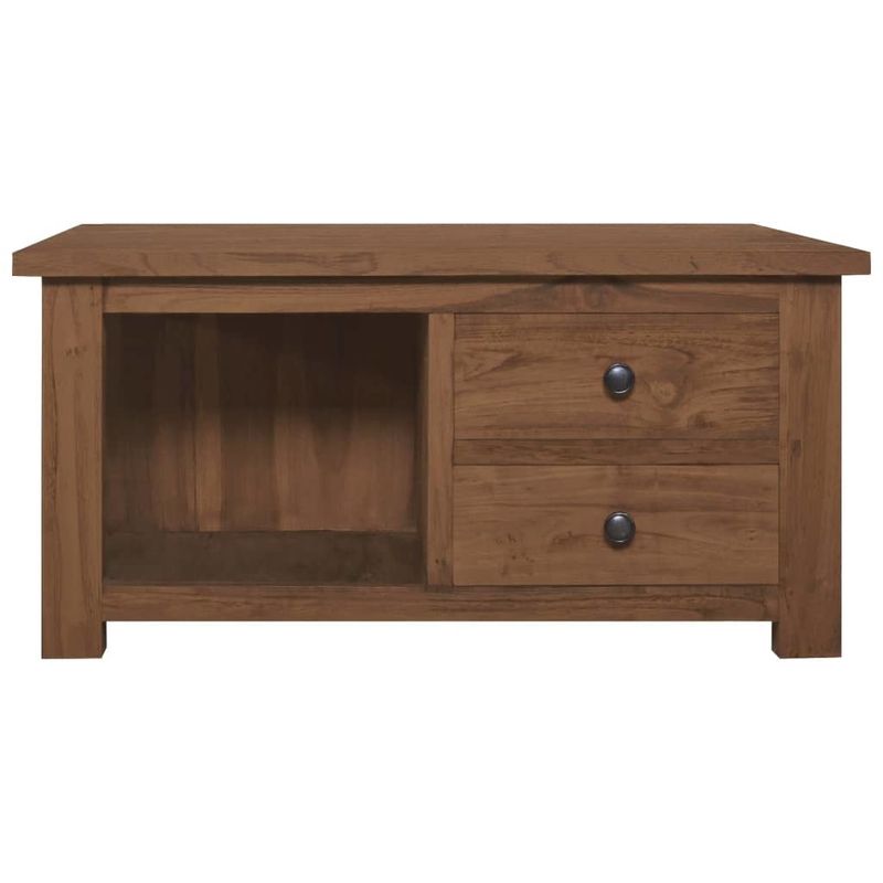 Coffee Table 26.8"x26.8"x13" Solid Teak Wood_voghion.com
