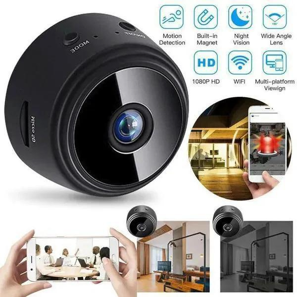 (1/2/4 szt.) 2023 Kamera Mini WiFi Szpieg Full HD 1080P Bezprzewodowa Ukryta Kamera Aktywowana Noktowizor Bezpieczeństwo Niania Kamera Nadzorcza Do Samochodu Dom Biuro_voghion.com