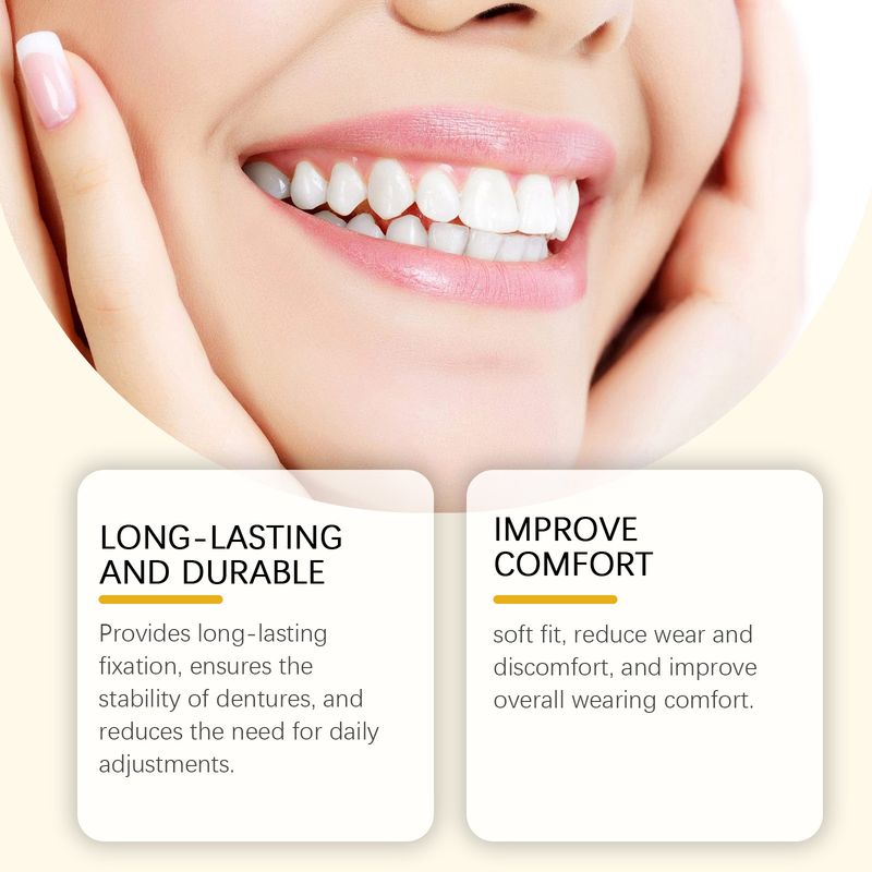 ORALHOE Denture Care Fixing Adhesive Natural Fit Enhances Smile Aesthetics_voghion.com