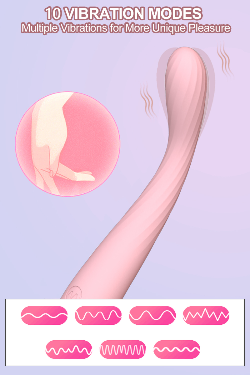 Dildo potente vibratore per punto G per donne, stimolatore del clitoride e dei capezzoli per massaggiatore dell'orgasmo, vibratore a forma di dito_voghion.com