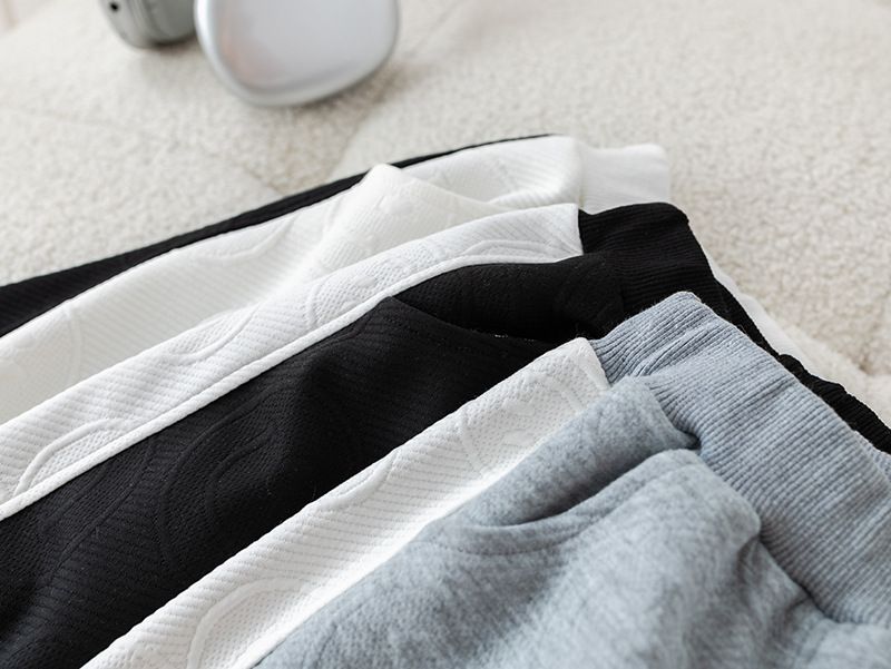 Completo da bambino in stile coreano, 2 pezzi, a maniche lunghe, casual, per primavera e autunno (bianco/nero/grigio, altezza 80-130 cm)_voghion.com