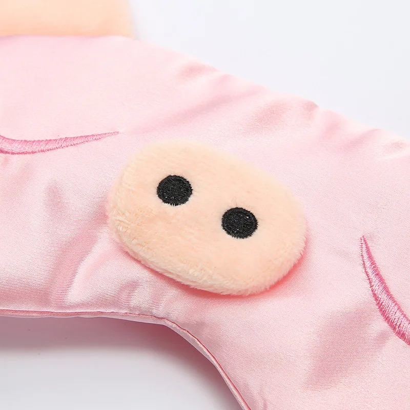 Cartoon Piggy Kawai Sleeping Mask Travel Relax Eyecover For Sleep Shading Eye Eye Patch Beauty Health Eye Pads_voghion.com