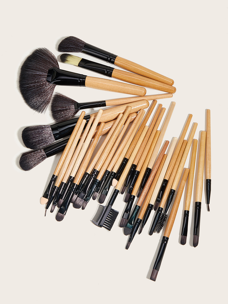32-teiliges Make-up-Pinsel-Set, Log, Lidschattenpinsel, Puderpinsel, Augenbrauenpinsel, Beauty-Tools GUJHUI_voghion.com
