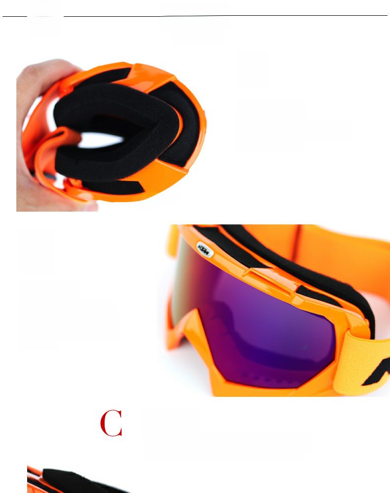 Occhiali da ciclismo Occhiali da cross-country Occhiali da motocross Occhiali antivento Occhiali da sci Casco da equitazione Occhiali antivento Sand Speed_voghion.com
