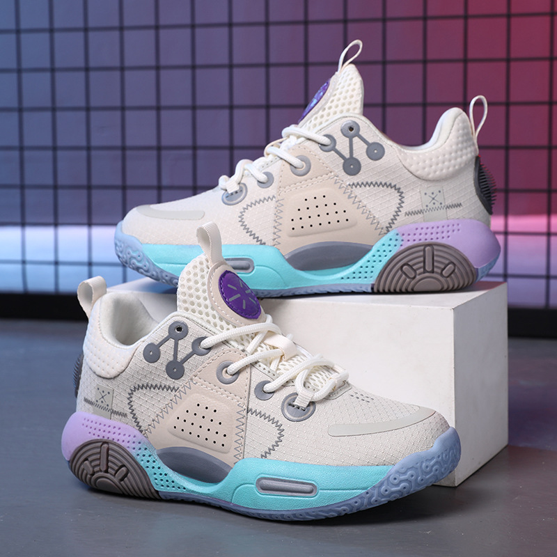 Children's Basketball Shoes, Boys' Summer Mesh Breathable New Professional Training Kobe 24 Medium And Large Children's_voghion.com