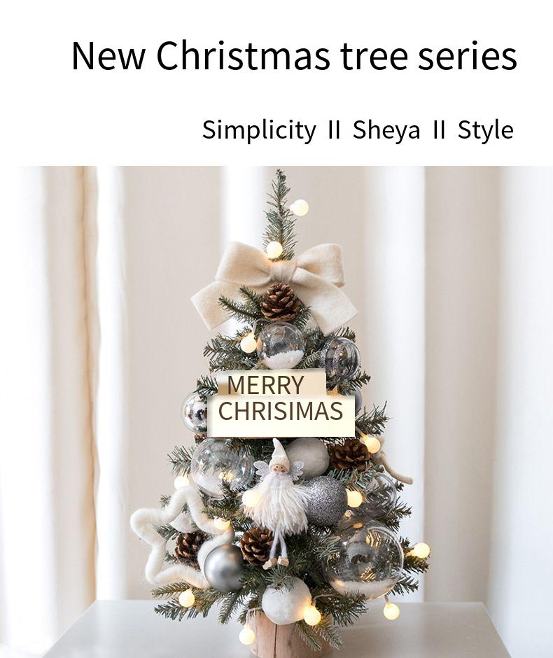 Decorations DIY Small 45/60CM Desktop Christmas Tree Ornaments Window Decoration_voghion.com