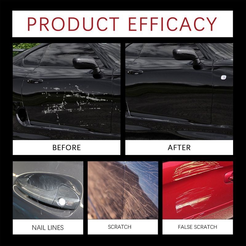 Homonth Car Scratch Remover Cloth, Car Scratch Repair Cloth Quick Scratch Repair Convenient Cloth_voghion.com