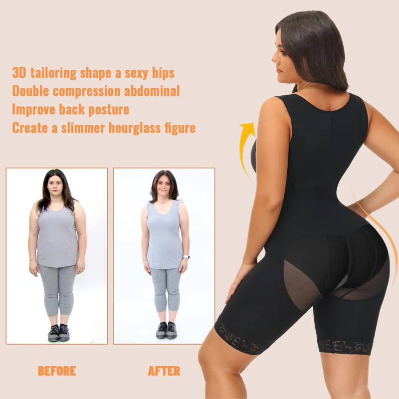 Waist Tummy Shaper Fas Colombian Girdle Waist Trainer Butt Lifter Shapewear Γυναικεία Tummy Control Body Shaper Μπροστινοί γάντζοι_voghion.com