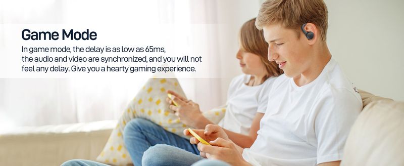 Headphones, Open Ear True Wireless Earbuds Bluetooth 5.3, Earhooks IP65_voghion.com