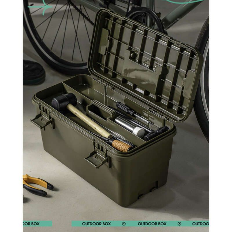【1545 Personen-Kollektion】 Werkzeugkasten für den Haushalt, Auto-Camping-Wartung, multifunktionaler großer Kunst-Malkasten, für den Außenbereich_voghion.com