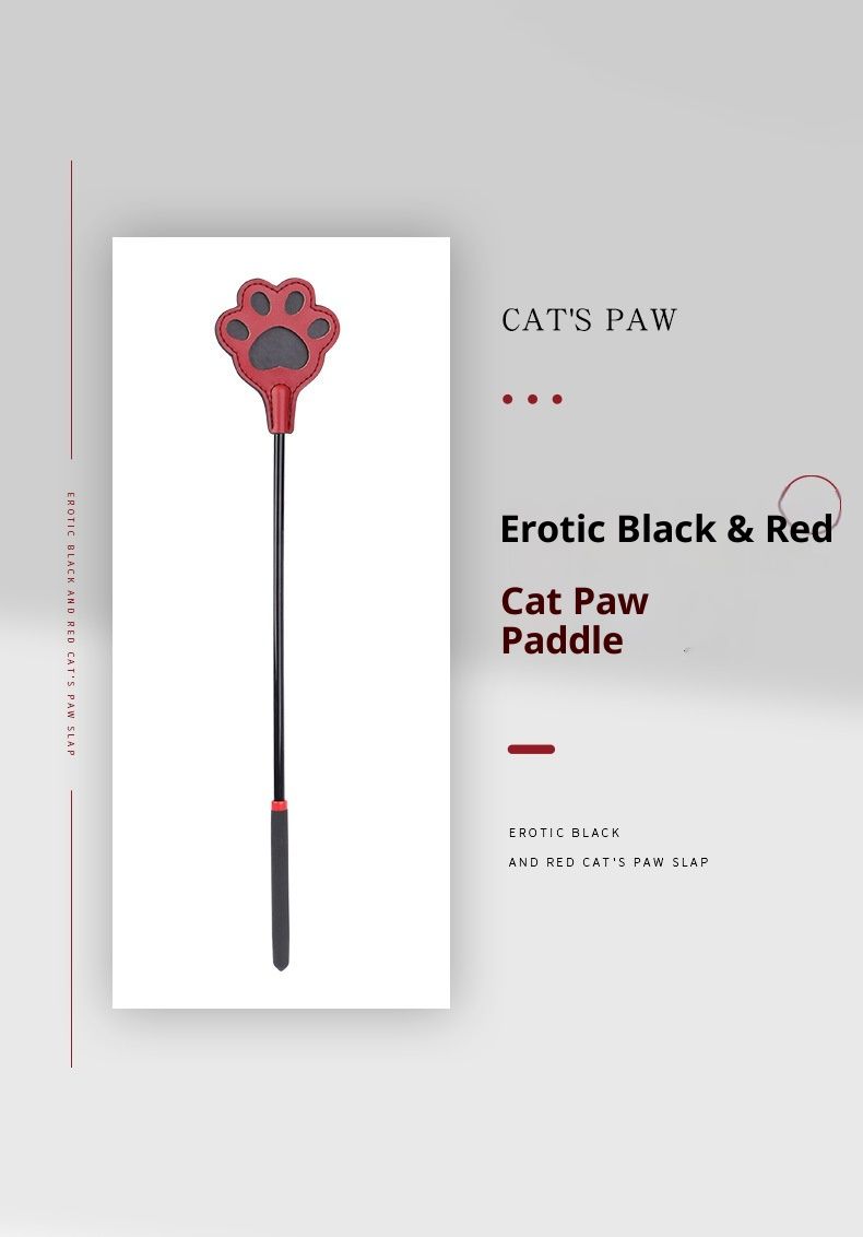 LuvBox Sexy Hollow Double Layer Whip Leather Pat Cute Cat Paw SM Props SP Tools_voghion.com