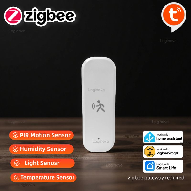3.0 Zigbee PIR Motion Tuya Smart Life Mmwave Radar Umidità Temperatura Sensore di Luce Rilevatore per 2MQTT Home Assistant_voghion.com
