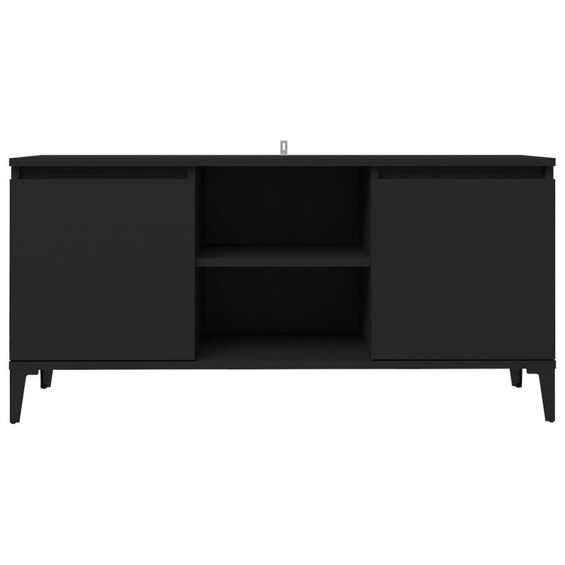 TV-Schrank Mit Metallbeinen Schwarz 103,5x35x50 Cm_voghion.com