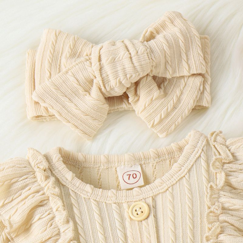 Abbigliamento per neonati, ragazze, manica lunga, un pezzo, abbigliamento in tessuto a maglia quadricolore + set di piedi_voghion.com