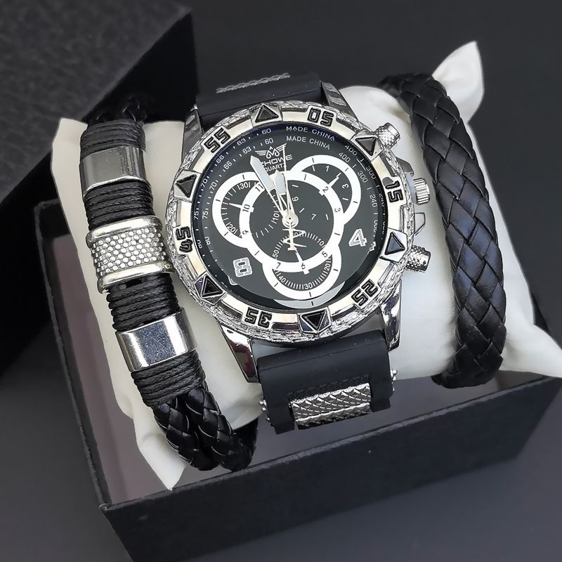 Men's Watch Set Men's Business Watch Non Mechanical Watch High End Design Quartz Movement Men's Watch Set Wristwatch_voghion.com