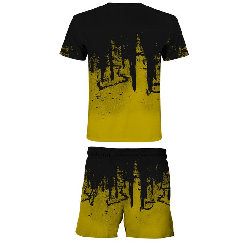 Men's and Women's Set 3D Digital Printed T-shirt Fashion Casual Inkjet Pattern_voghion.com