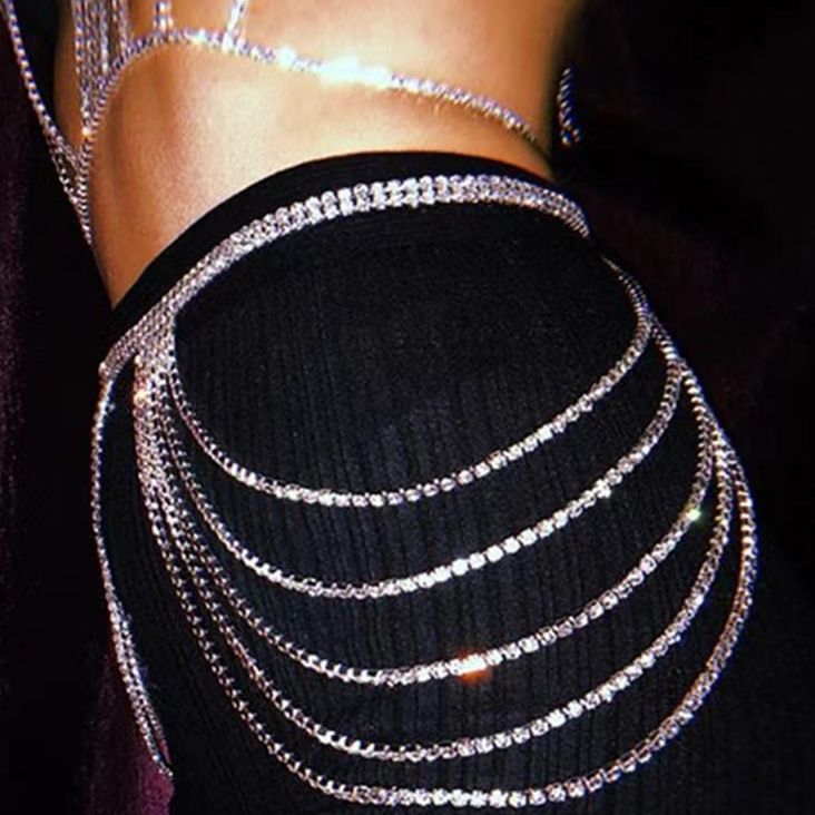 Fashion Accessories Multi layer Diamond Waist Shining Versatile Sexy Hip Female Body Chain_voghion.com