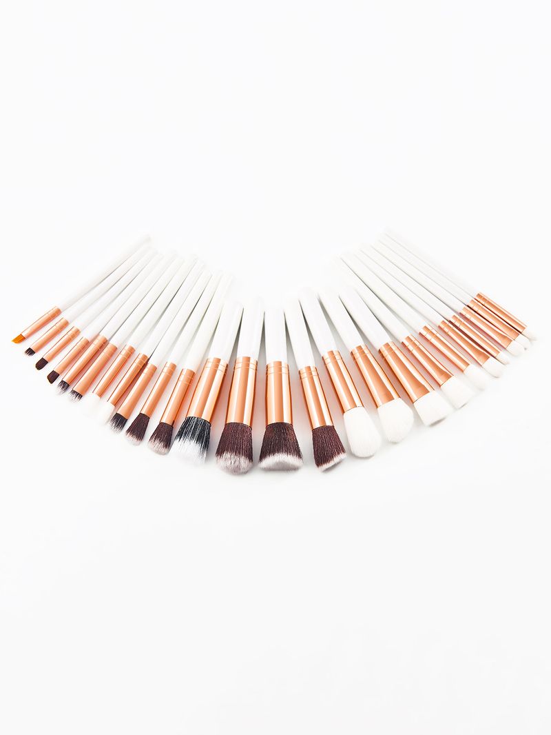 Set di 25 pennelli per trucco portatili di qualità bianca_voghion.com
