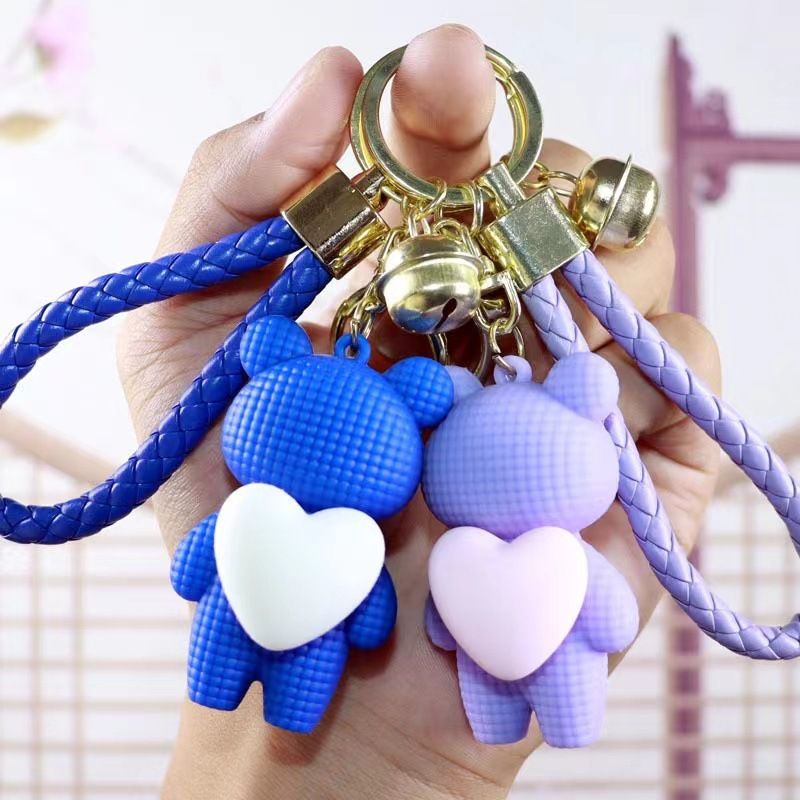 Peluche a forma di orso da abbracciare, per bambine, ciondolo carino con squisita celebrità di Internet, decorazione per zaino, portachiavi per auto_voghion.com