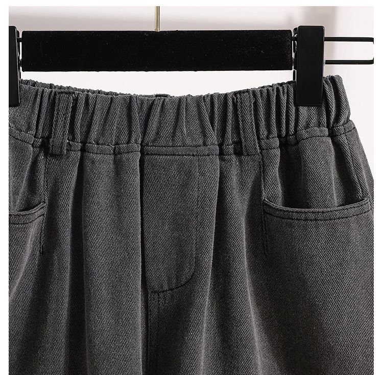 Pantaloncini in denim tencel sottile a linea A, da donna, versatili, larghi, a vita alta, con gamba larga, estate 2025_voghion.com
