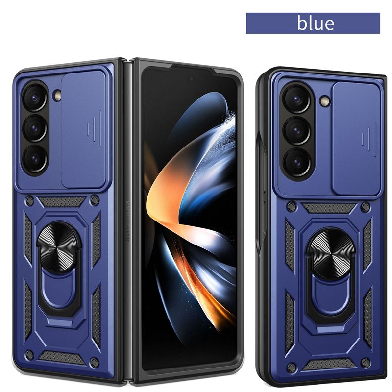 Carcasă rezistentă la șocuri Armor pentru Samsung Galaxy Z Fold 6 5 4 3 5G, cu inel magnetic și suport, Coque Fundas_voghion.com