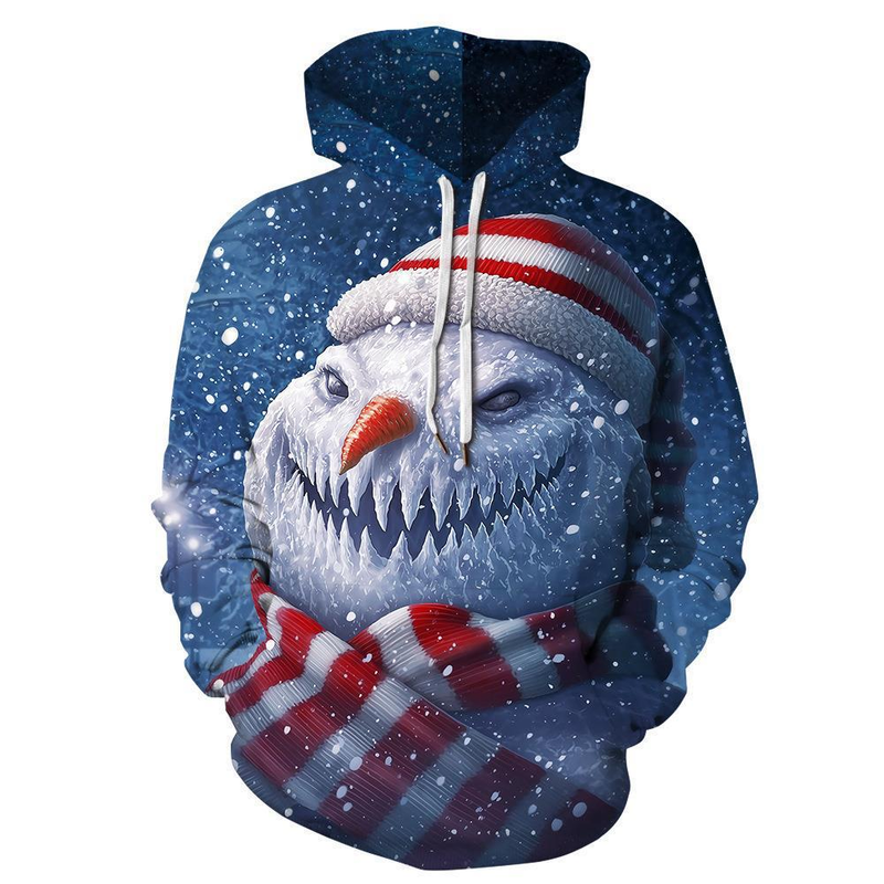 2023 Felpa con cappuccio per coppia di Natale europea e americana nuova Felpa con cappuccio cosplay di Babbo Natale con stampa digitale 3D_voghion.com
