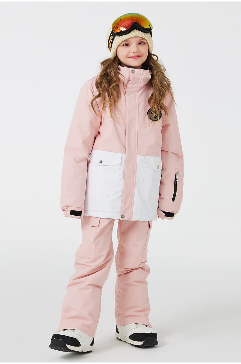 Moeder & Kinderen Sneeuwpak Set - Waterdichte & Warme Winter Skijas en Broek voor Jongens & Meisjes - Ademende Winddichte Sneeuwkleding voor Buitenactiviteiten_voghion.com