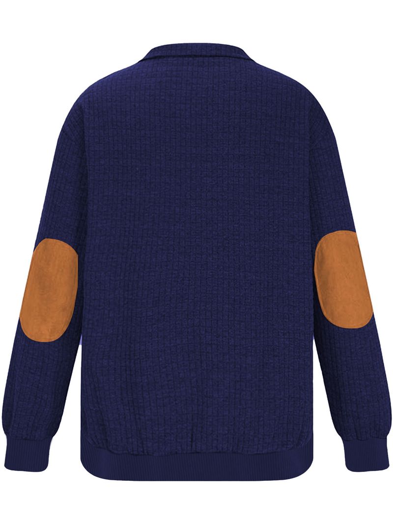 Felpa con cappuccio casual da uomo in flanella con cerniera, effetto scamosciato e ricamo jacquard - Vestibilità comoda ed elegante per autunno e inverno_voghion.com