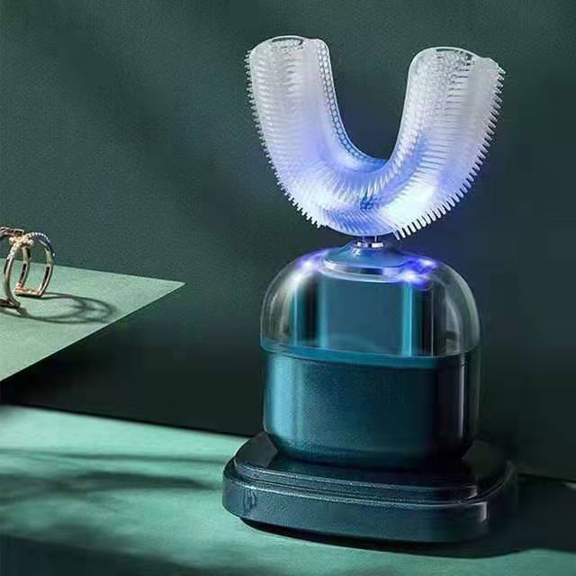 Otomatik Urasonic Diş Fırçası U Şekli Beyazlatıcı Fırça Diş Masajı USB Şarj Tabanı Kişisel Bakım Aletleri_voghion.com