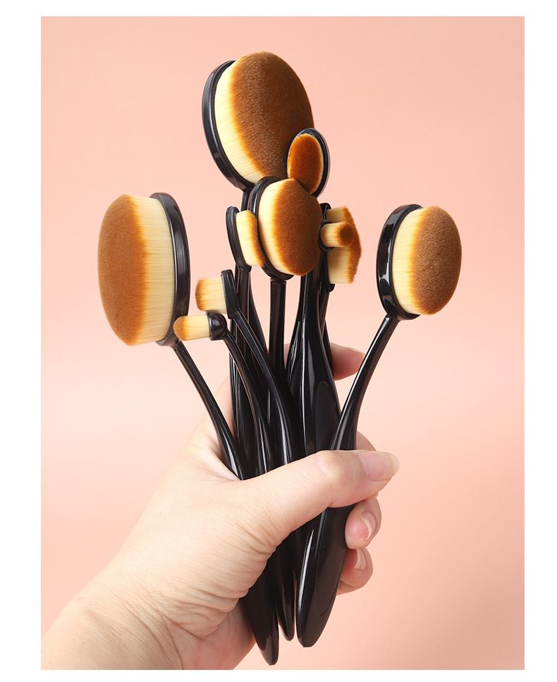 Schönheit & Gesundheit 10 Zahnbürsten Make-up-Pinsel Komplettset Zahnbürstentyp Einzeln 4 Nr. 4 Foundation-Pinsel Make-up-Pinsel_voghion.com